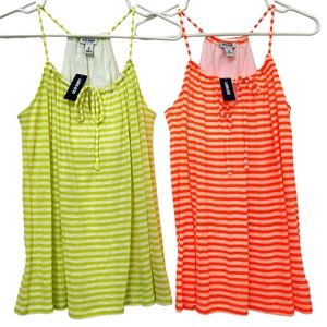 2 NWT Racerback Flowy Tanks